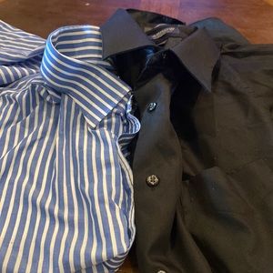 2 men dress shirts